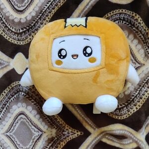 Cute Plush Toy with Orange and White Design